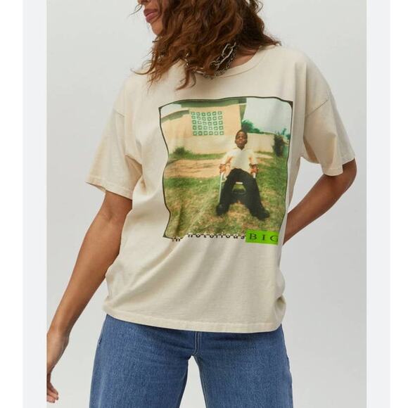 Daydreamer Notorious Young Biggie Tee Dirty White XS - Picture 5 of 6